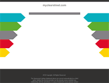 Tablet Screenshot of myclearstreet.com
